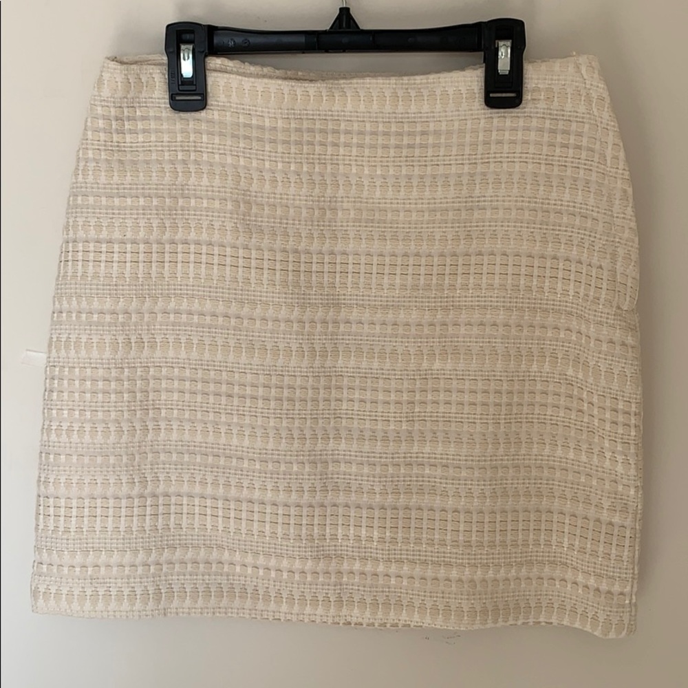 White Patterned skirt